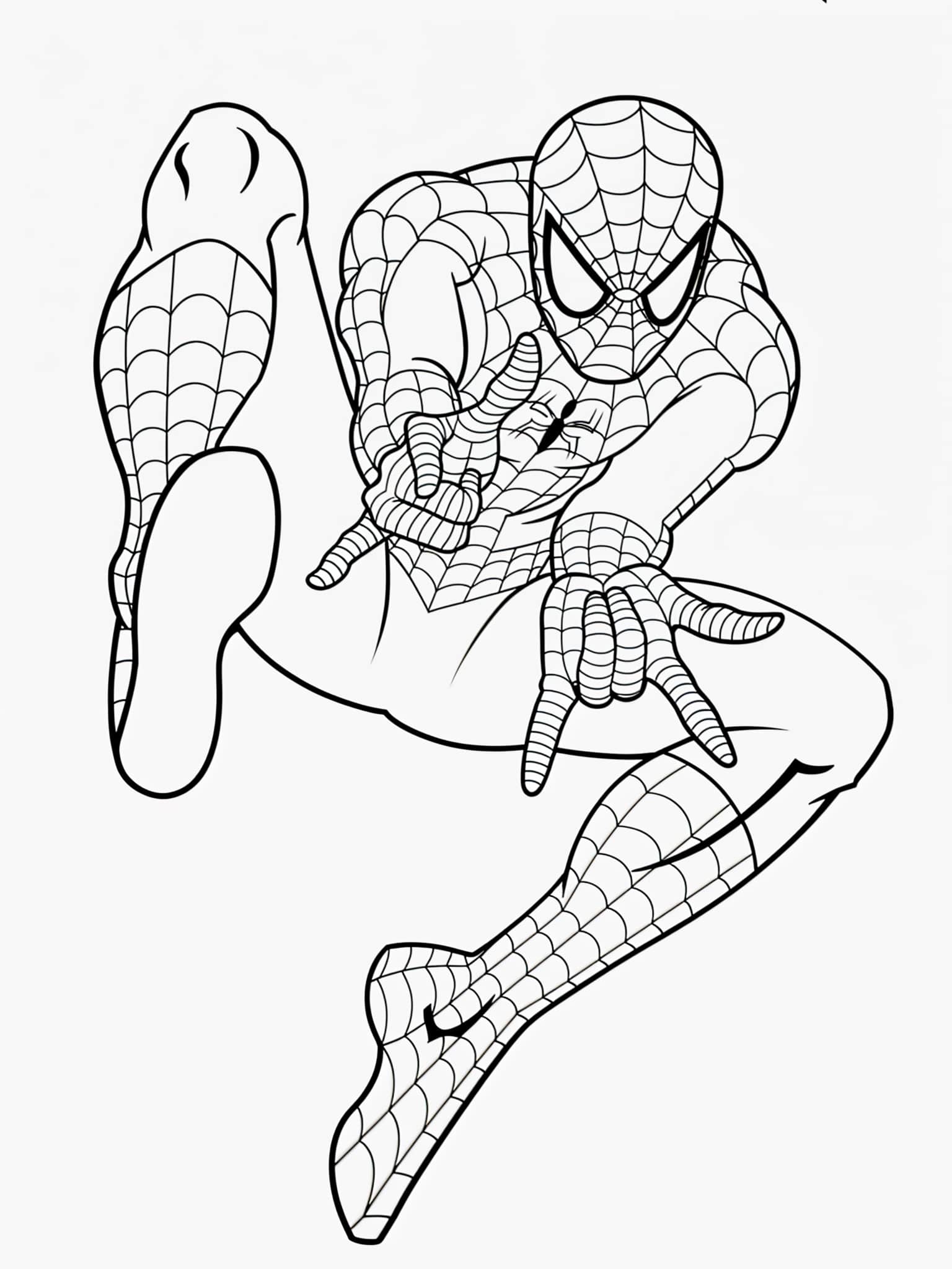 Spiderman Kleurplaat Kleurplaat
